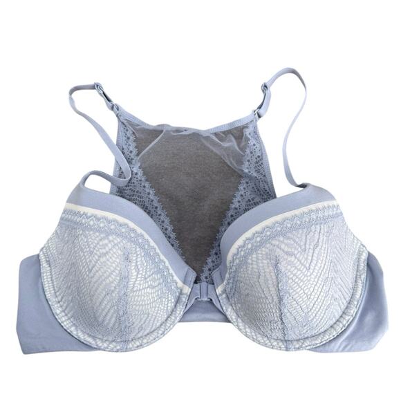 Victoria's Secret Periwinkle Lined Demi Bra Racerback Size 34C - Picture 1 of 5